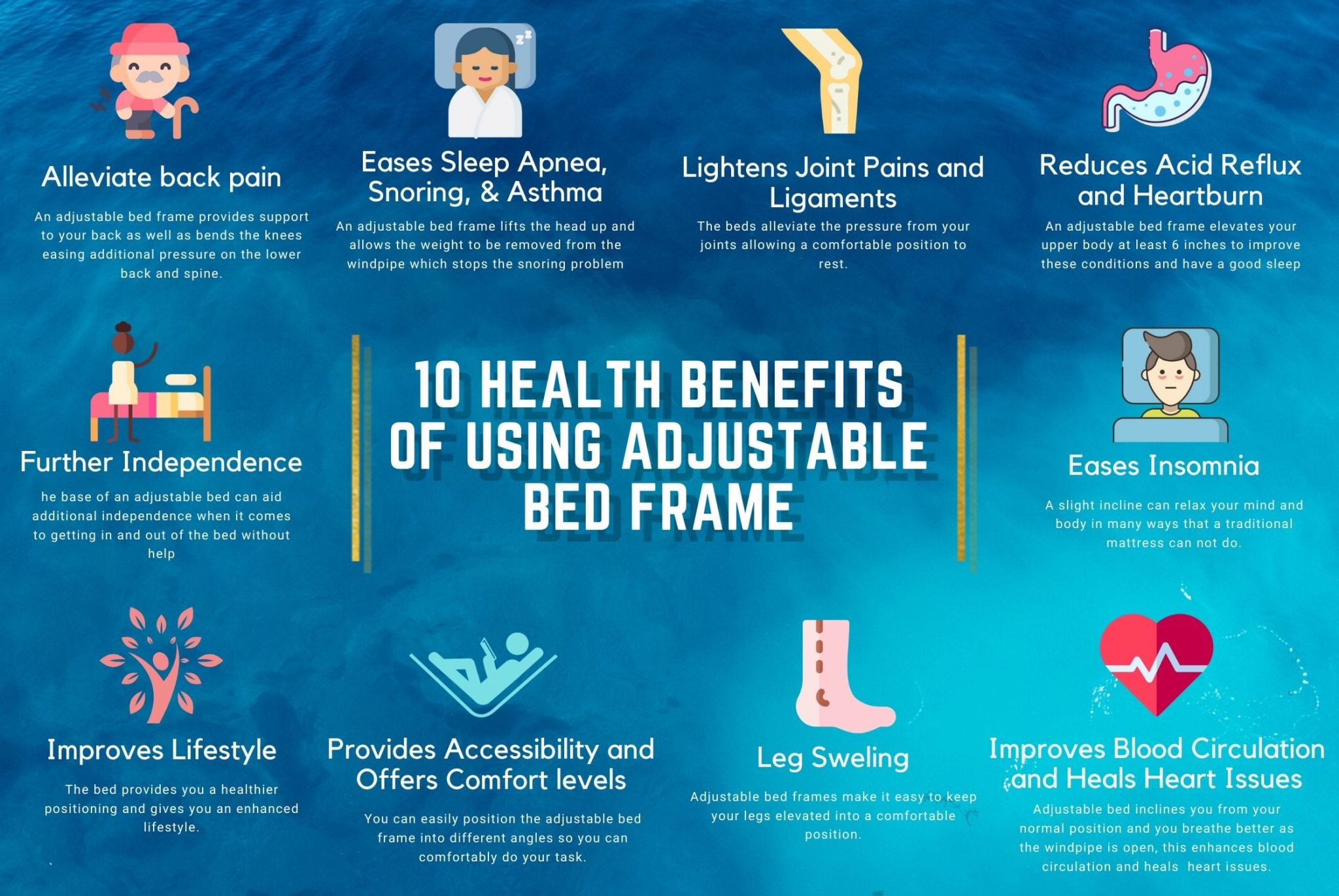 10 Health Benefits Of An Adjustable Bed Frame » PensionsWeek